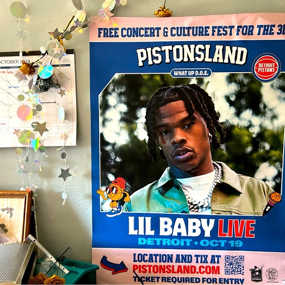 Super RARE find | Lil Baby Live Detroit XXL Poster - Picture 1 of 2